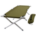 Large Military Style Folding Cot w/Carry Bag